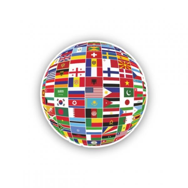 Premium Aufkleber Sticker - GLOBAL FLAGS